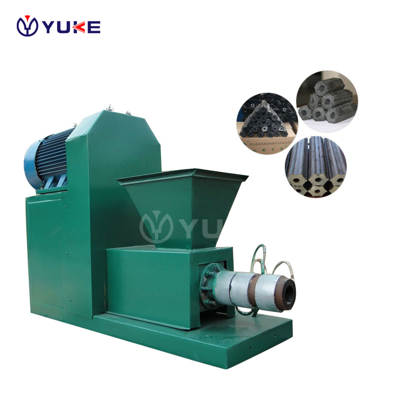 Charcoal briquette machine