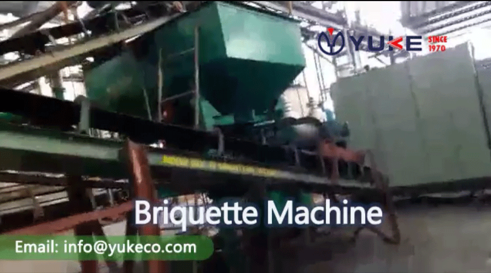 YUKE Briquette Machine in India Large Production Line Site YKBM1000