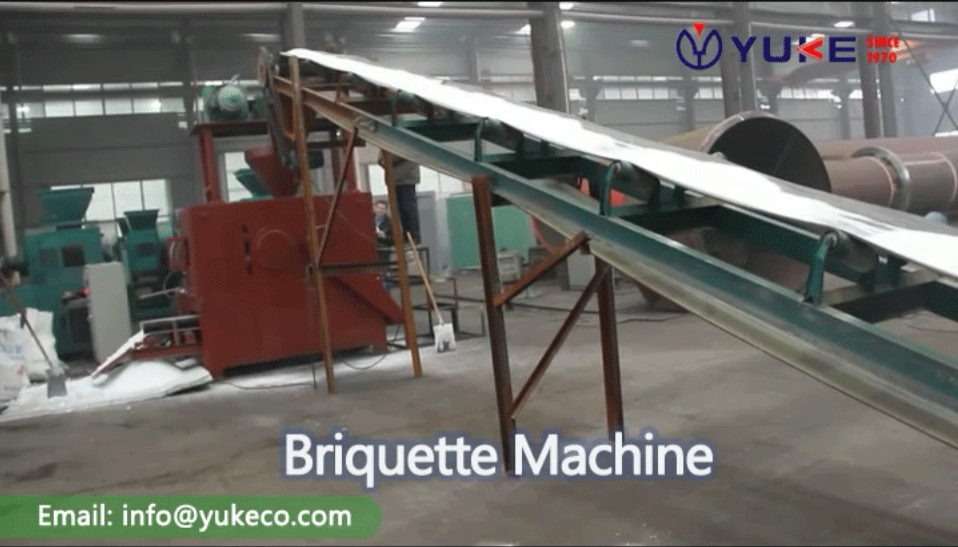 YUKE High Pressure Dry Powder Briquetting Machine in China for test machine YKHD750 High efficiency and Energy saving