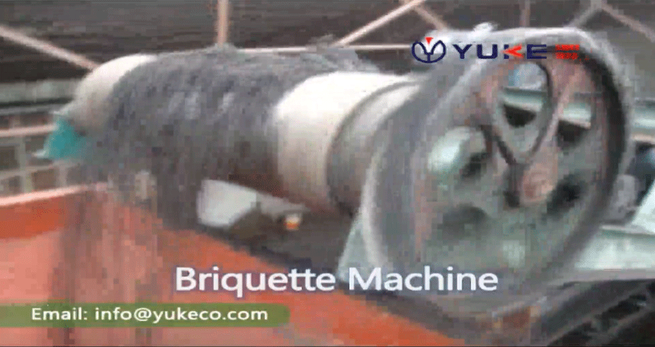 YUKE Briquette machine in China for the coal plant YKBM1000 ball press machine production line