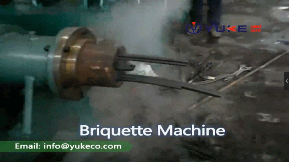 YUKE Charcoal Briquette Machine in China for test machine resources utilization YKCB185
