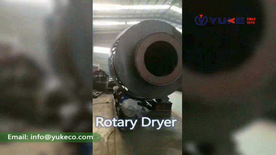 YUKE Rotary Dryer YUKE Three cylinder dryer in Russia for test machine YKTCDφ2.7x7m