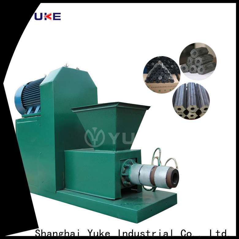 YUKE Best charcoal briquette making machine price company factory